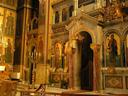 Inside an Orthodox church.